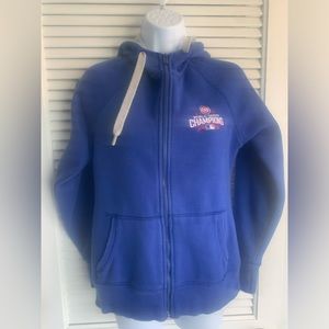 Antigua women’s blue Chicago Cubs full zip jacket size Small